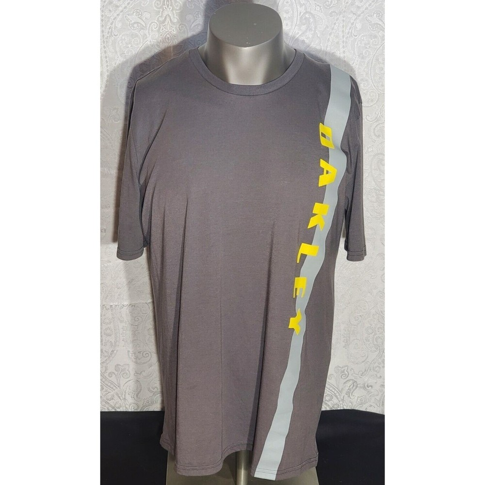 OAKLEY Gray Mens T-Shirt Size 2XL